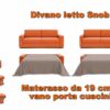 divano letto snob